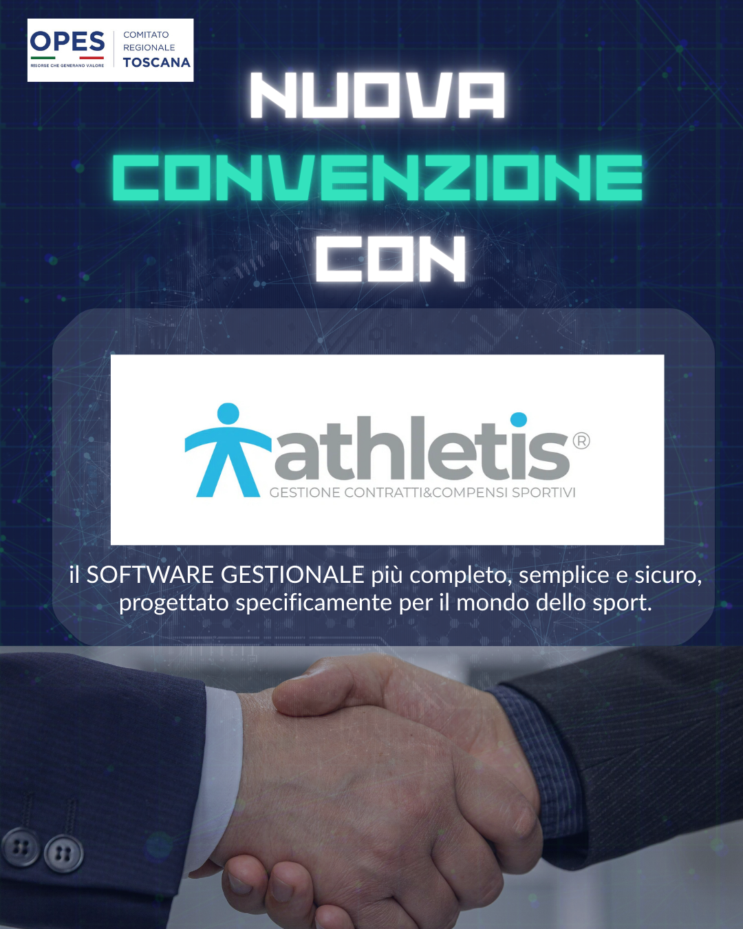 OPES Toscana e Athletis Cloud: la partnership che semplifica la gestione della tua ASD/SSD